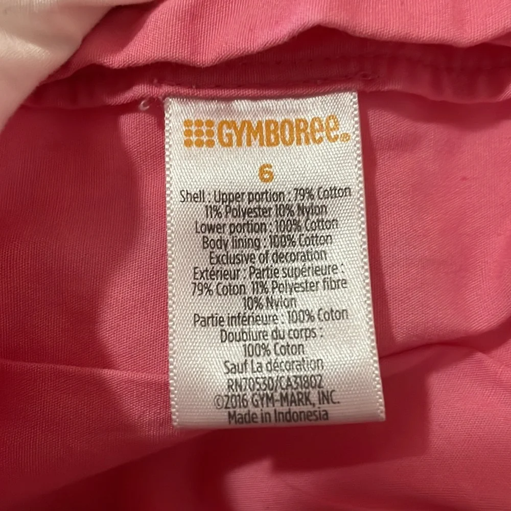 Gymboree Floral Pink & White Dress, Size 6